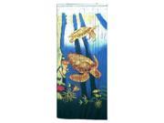 Bamboo54 5254 Sea Turtle Scene Curtain