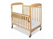 Serenity Compact Size Crib with SafeReach Clearview Headboard White