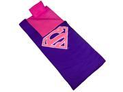 Superman Shield Sleeping Bag in Pink