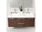Opulento Modern Double Sink Bathroom Vanity w Medicine Cabinet