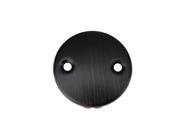 Two Hole Overflow Cover Face Plate in Oil Rubbed Bronze