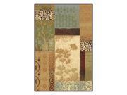 Bordered Area Rug 8 ft. L x 5 ft. W 16 lbs.