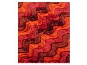 Modern Polyester Area Rug in Multicolor