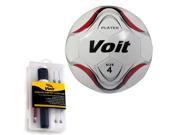 Size 4 Player Soccer Ball with Inflating Kit