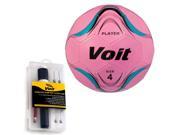 Size 4 Player Soccer Ball with Inflating Kit