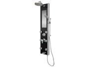 Black Glass Shower Panel Leilani ShowerSpa