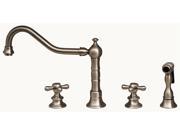 III Widespread Kitchen Faucet w Lever handles Polished Chrome