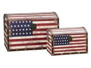 2 Pc American Flag Design Trunk
