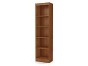 5 Shelf Narrow Bookcase in Cherry Finish