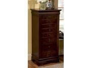 Louis Philippe Jewelry Armoire in Marquis Cherry Finish