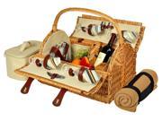Picnic Basket for Four with Blanket