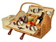 Hand Crafted Picnic Basket for Four