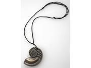 Necklace w Spiral Design in Bronze Finish