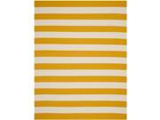 Square Rug in Yellow and White 4 ft. L x 4 ft. W