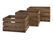 3 Pc Modern Wood Crates
