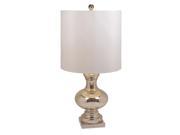 Table Lamp in Sateen White Drum Shade