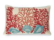 Shells and Coral Pillow