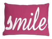 Smile Pillow in Pink