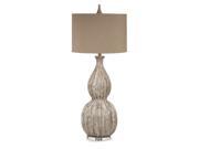 Table Lamp With Jute Colored Drum Shade