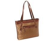 Quilted Carry All Tote in Bronze