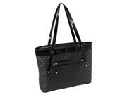 Quilted Carry All Tote in Black