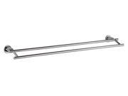 Double Towel Bar in Polished Chrome Finish