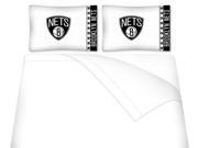 Brooklyn Nets Microfiber Sheet Set in White King