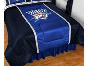 Oklahoma City Thunder Sidelines Comforter in Bright Blue Queen