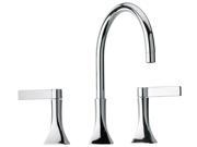Jewel Faucets Two Blade Handle Widespread Lavatory Faucet Brushed Nickel