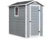 Keter Manor 6.5ft. W x 4ft. D Plastic Tool Shed