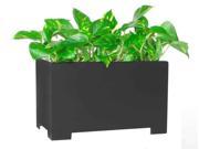 Metal Rectangular Planter Box in Black Finish Small