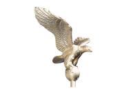 Medium Flagpole Eagle Gold Bronze