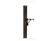 Superior Post w Cap Finial and Brackets Black