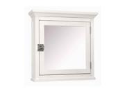 Madison Medicine Cabinet in White w Mirrored Door