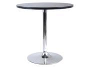 Spectrum 29 Round Dinning Table With Metal Leg By Winsome Wood