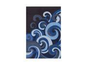 Blue Wave Hand Tufted Mod Acrylic Rug Lil Mo Hipster LMT 1 8.0 ft. x 10.0 ft. Rectangle