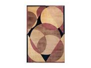 New Wave Rectangular Contemporary Rug in Brown 5 ft. 3 in. x 8 ft.