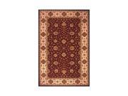 Burgundy New Zealand Wool Rug 8.0 ft. x 10.0 ft. Rectangle