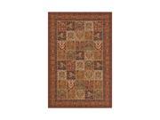 Patchwork Inspired Multi Colored New Zealand Wool Rug Persian Garden PG 15 3.0 ft. x 5.0 ft. Rectangle