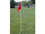 Game Field Corner Marker Flag w Spring Base 4 Pc Set