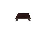 Solid Rosewood Square Base Stand 8 in. W x 8 in. D x 1.16 in H