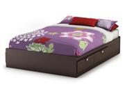 Cakao Collection Full Mates Bed 54 in Endless Chocolate Finish By South Shore Furniture