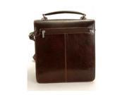 Capri Leather Vertical Flap Over Carry All Bag