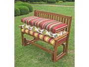 Outdoor 45 in. Patio Bench Cushion Print Lyndhurst Raven