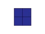 Square Panel Mat in Blue