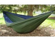 Vivere Parachute Nylon Hammock Double Navy Olive