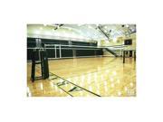 OmniSteel Collegiate Telescopic Competition Volleyball System Two Court without Sleeves and Covers