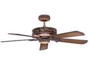 Ponderosa Ceiling Fan in Old World Leather Finish