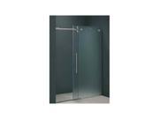 60 in. Frameless Shower Door in Frosted Glass Left Door