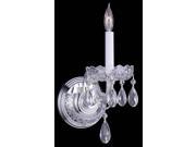 Crystorama Traditional Swarovski Elements Crystal Wall Sconce 1031 CH CL S